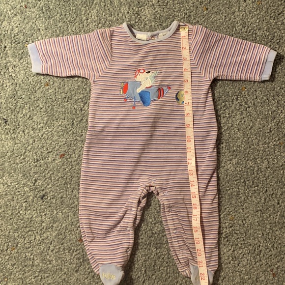 Vintage Velour Striped Onesie - Picture 4 of 6